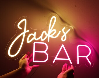 Custom Personalized Home Bar Neon Sign, Customized Home Bar Neon Sign, Neon Sign Personalized Gift, Dad's Bar Sign, Father's Day Gift Neon