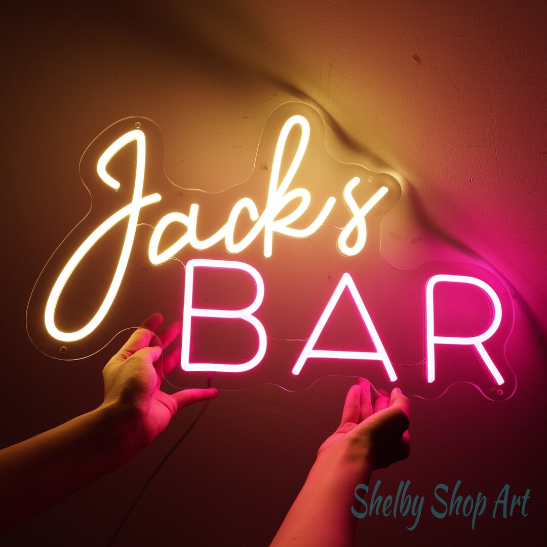 Custom Personalized Home Bar Neon Sign Customized Home Bar Etsy UK
