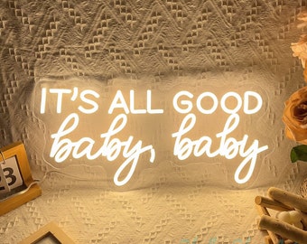 It's All Good Baby Baby Neon Sign, Neon Sign Bedroom Led Lights,   Party Decor Sign, Baby Shower Baby Gifts, Home Room Wall Decor