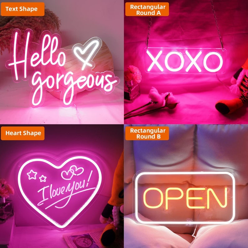 Custom Neon Sign/ Custom Shop Signage/ Custom Wedding Neon Etsy