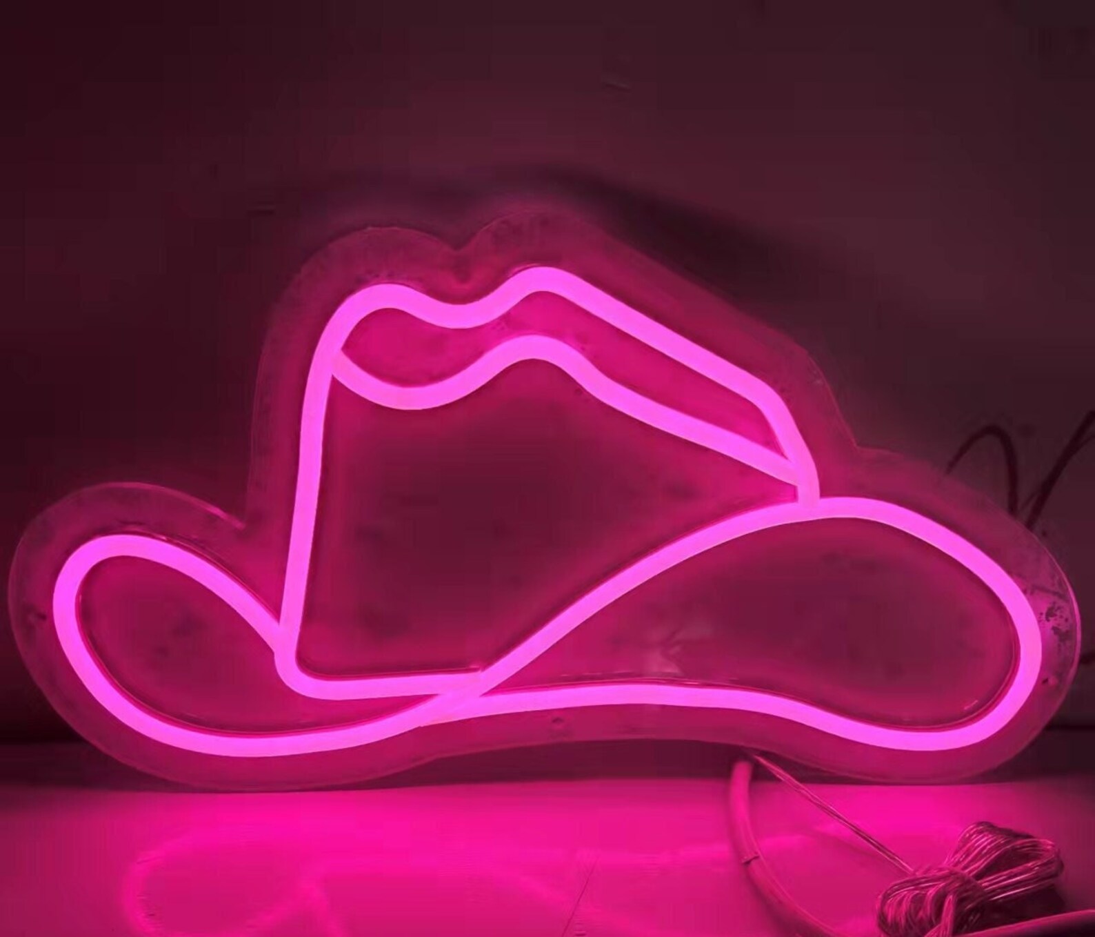 Cowboy Hat Neon Sign Straw Hat Neon Sign Home Decor Etsy Ireland
