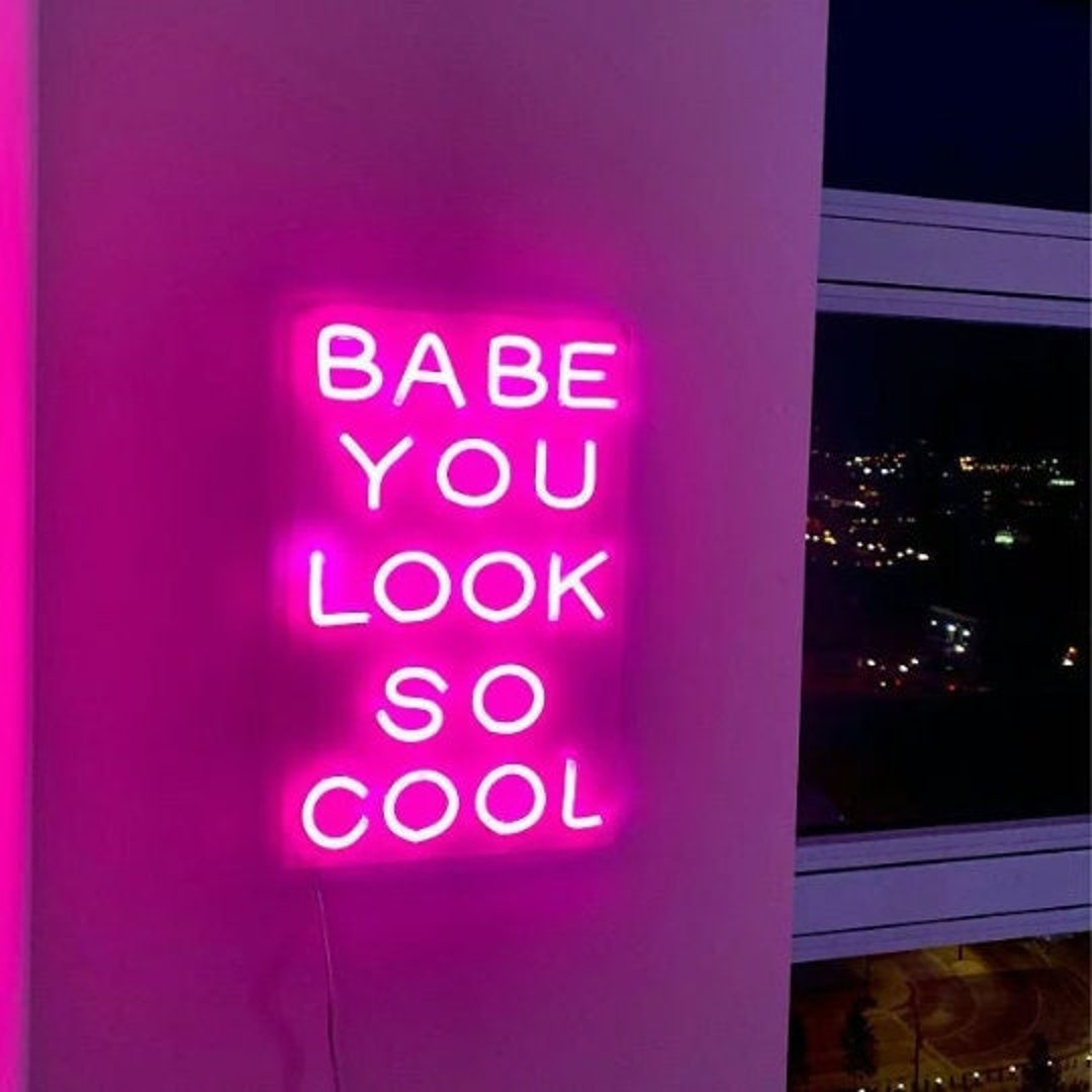 Babe You Look so Cool Custom Waterproof Flex Wedding Neon Sign - Etsy