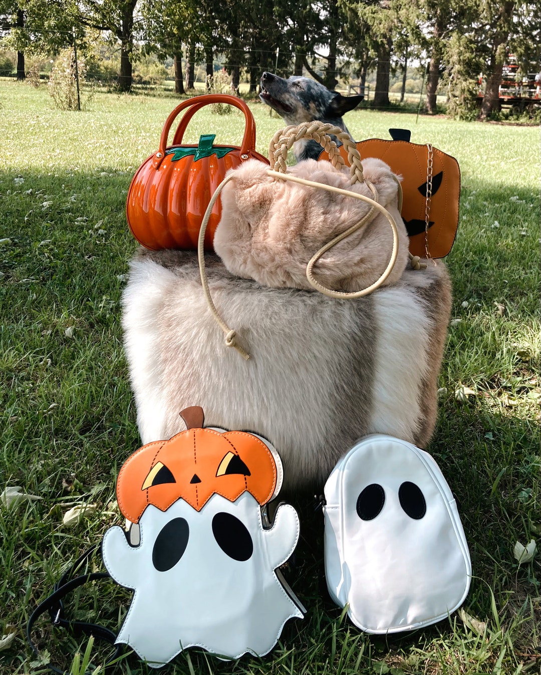 Halloween Purse Pumpkin Purse Fall Purse Ghost Purse Ghost Etsy