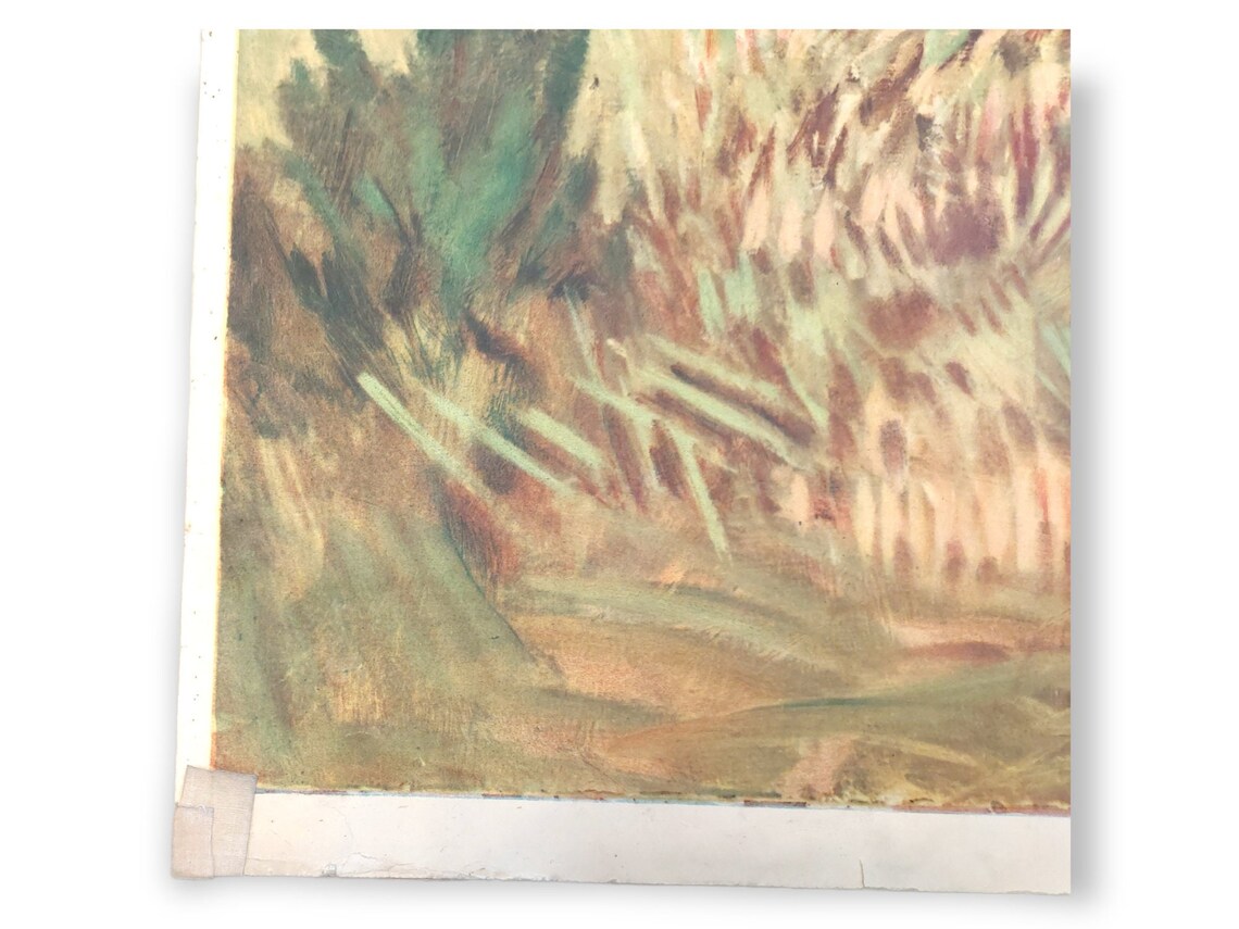 Vintage RABBIT School Poster / Lithography / Art - Etsy