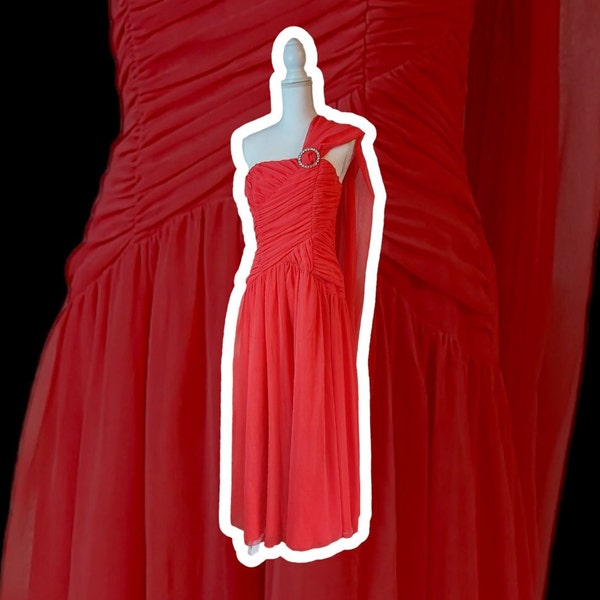 Vintage 90er tut 50er 60er 70er Abendkleid M