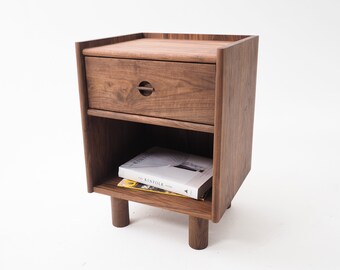 Arcosanti Walnut Nightstand