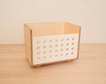 Vinyl record storage crate