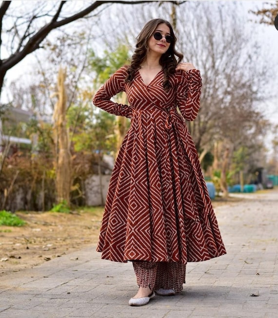 Designer Cotton Printed Frock Style 