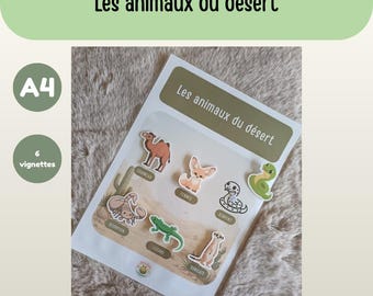 A4 Sheet - Desert Animals