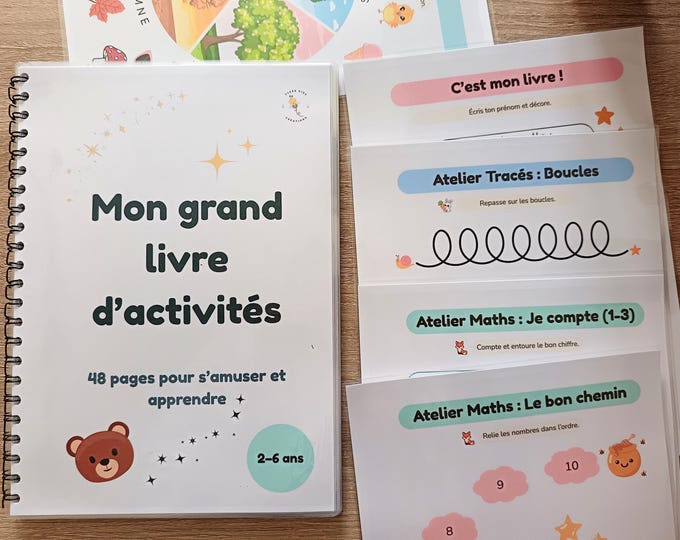 My Big Activity Book - 48 laminated pages - Ages 2-6