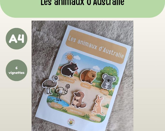 A4 Sheet - Animals of Australia