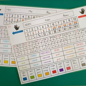 Alfombrilla de escritorio personalizada A4 para jardín de infantes/CP