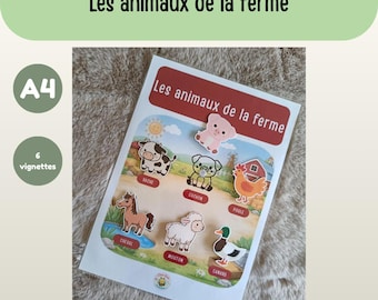 A4 Sheet - Farm Animals