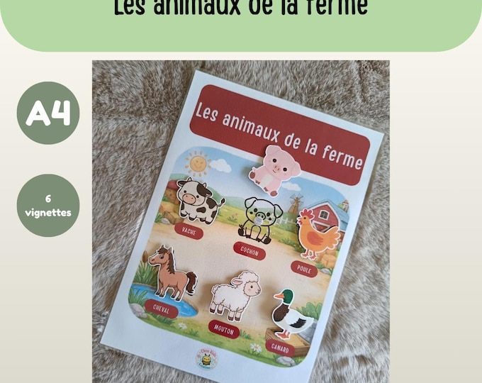 A4 Sheet - Farm Animals