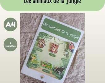 A4 Sheet - Jungle Animals