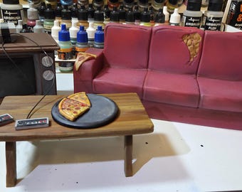 Maßstab 1:10 Wohnzimmer Umgebung Diorama Set (semi-karikatury)