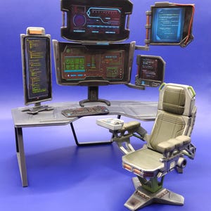 Cyberpunk workstation 1/12th scale