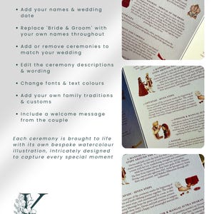 Hindu Wedding Ceremony Guide | Illustrated Order of Service (Digital Download) image 6