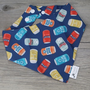 Dog Beers Dog Bandana | Beer Dog Bandana | Summer Dog Bandana | Snap Dog Bandana | Dog Accessories