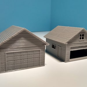 N Scale Garage - 3D Printed - Model Train or Diorama