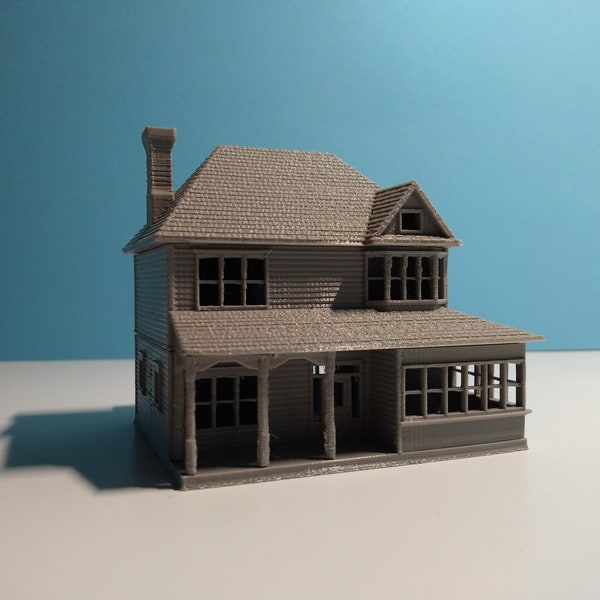 N Scale House 'Syracuse I' - 3D Printed - Model Train or Diorama