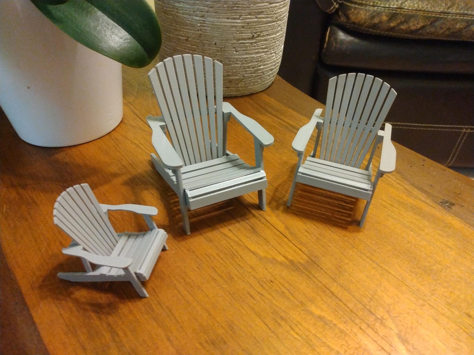 Curated visual reference: Adirondack Explorer 3D Printed Apartment Reference: Muskoka Adirondack 3D Printed Chair For Card Holder Diorama Or
