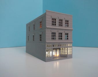 Escala N 'Abraham's Store II' - Impresión 3D - Tren a escala o diorama