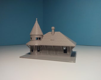 Estación histórica 'Don Station' a escala N - Impresión 3D - Maqueta de tren o diorama