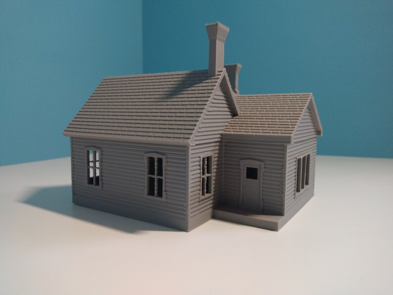 thumbnail image 2 of O Scale Guard Shack – 3D Printed Model Railroad Structure Kit, White PLA+, 1:48 2 of 5