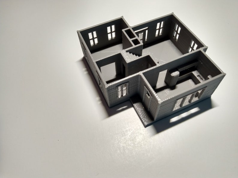 N Scale House 'the Courtland' STL Files for 3D - Etsy