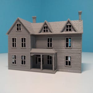 N Scale House &#39;The Courtland II&#39; - 3D Printed - Model Train or Diorama