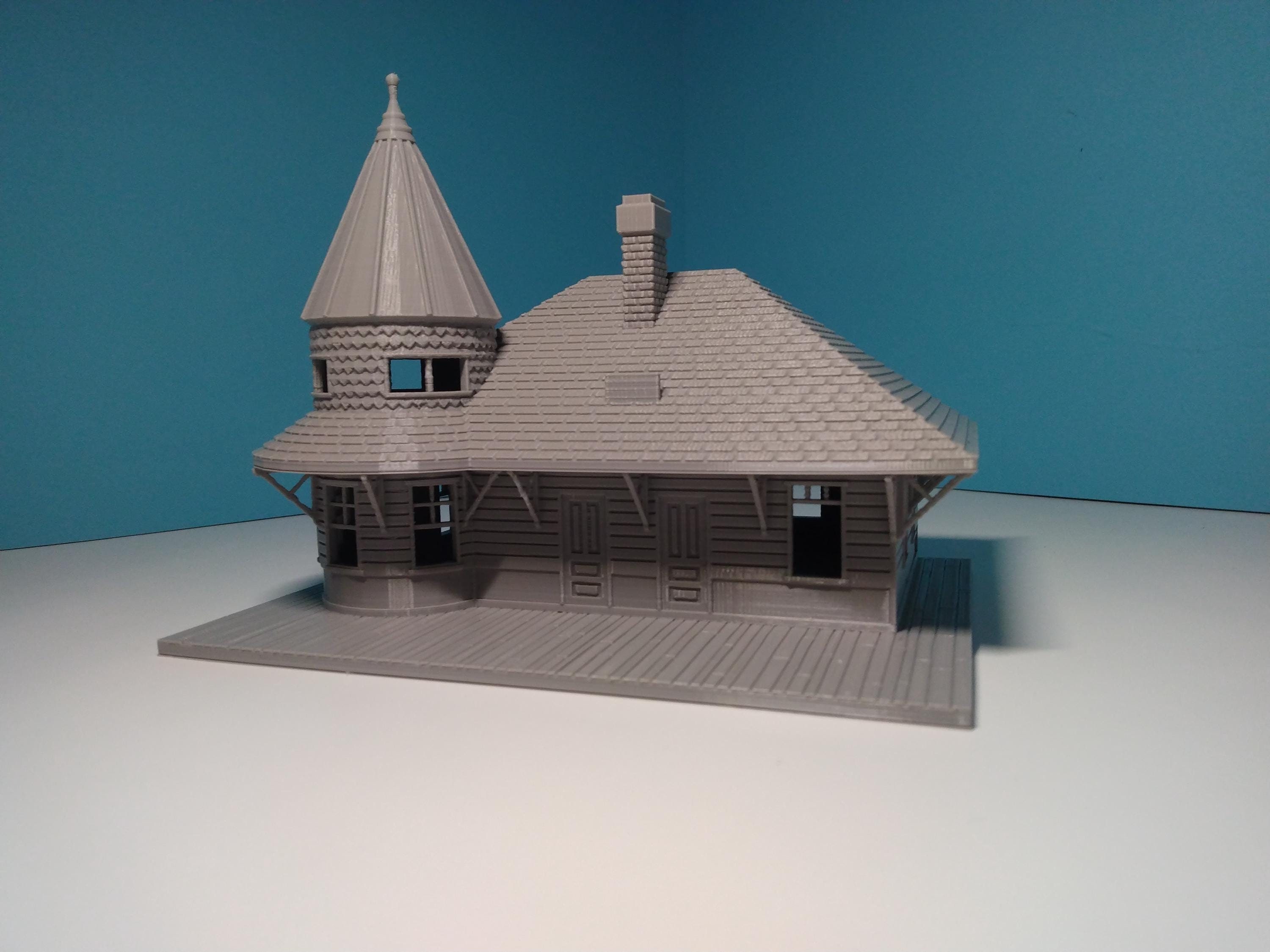 HO Scale Historic 'Don Station' - 3D Printed - Model Train or Diorama