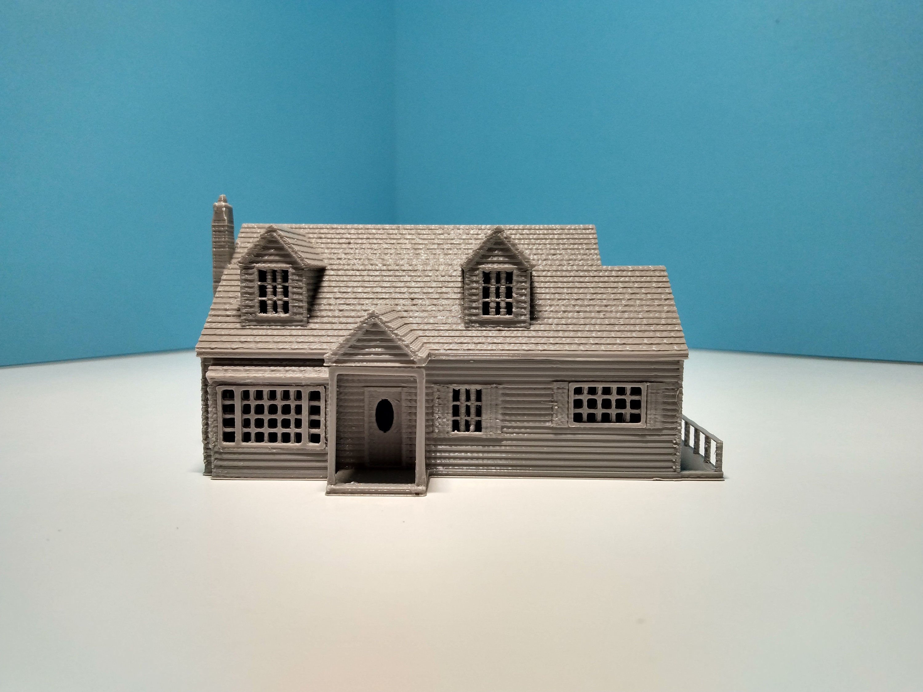 N Scale House 'the Centerpoint' STL Files for 3D Printing Model Train ...