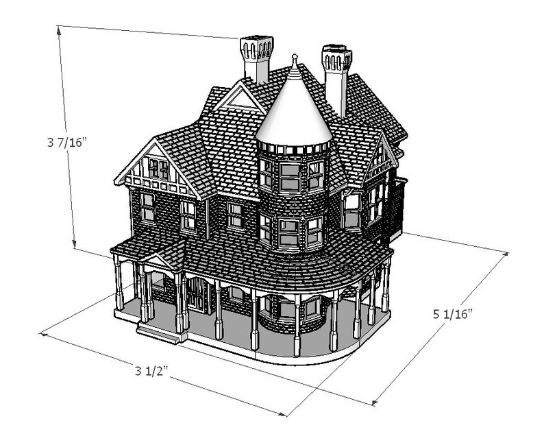 N Scale House 'the Bridgeport' STL Files for 3D Etsy
