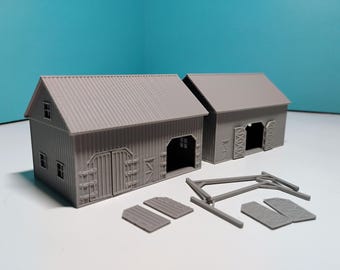 N Scale Drive Shed - 3D Printed - Model Train or Diorama