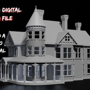 N Scale House 'The Bridgeport' STL-Dateien: 3D Druck Modellzug Diorama (Digitale Datei)