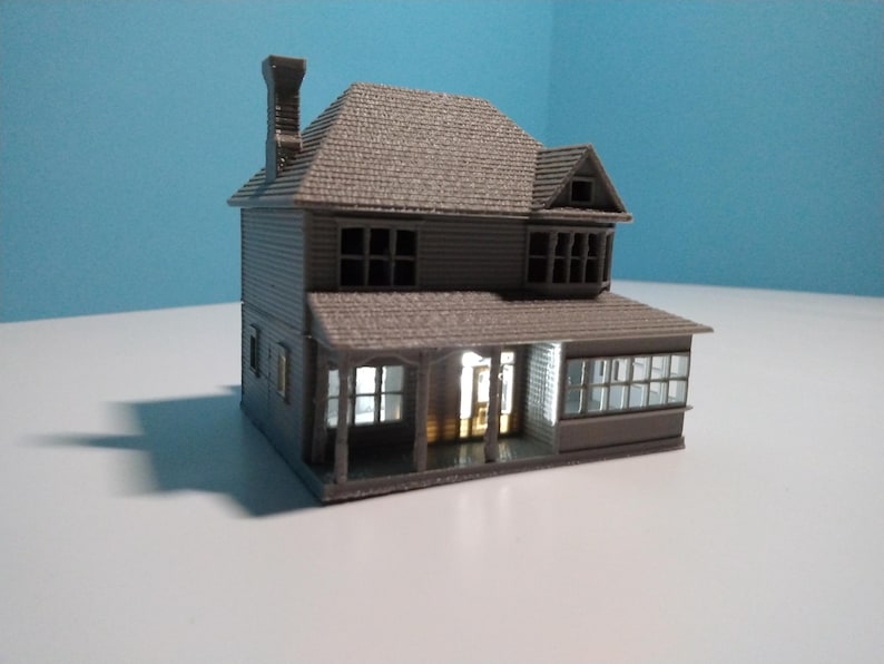 Archivos STL de la Casa "Syracuse I" a escala N: Diorama de tren a escala para impresión 3D (archivo digital) imagen 12