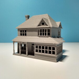 Archivos STL de la Casa "Syracuse I" a escala N: Diorama de tren a escala para impresión 3D (archivo digital) imagen 14
