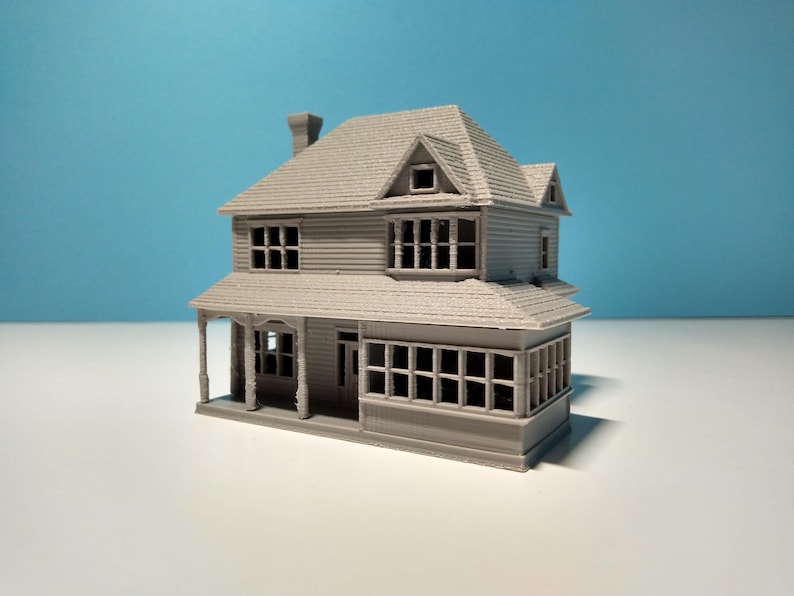 Archivos STL de la Casa "Syracuse I" a escala N: Diorama de tren a escala para impresión 3D (archivo digital) imagen 14