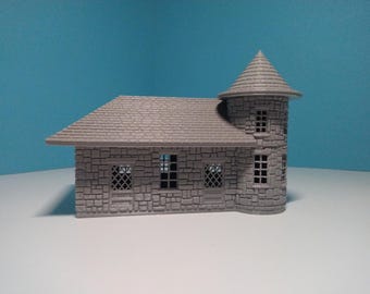 Estación histórica del lago Rangeley a escala HO - Impresión 3D - Tren a escala o diorama