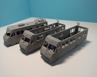 HO Scale Motor Home Fleetwood Bounder 1986 - 3D Printed - Model Train or Diorama