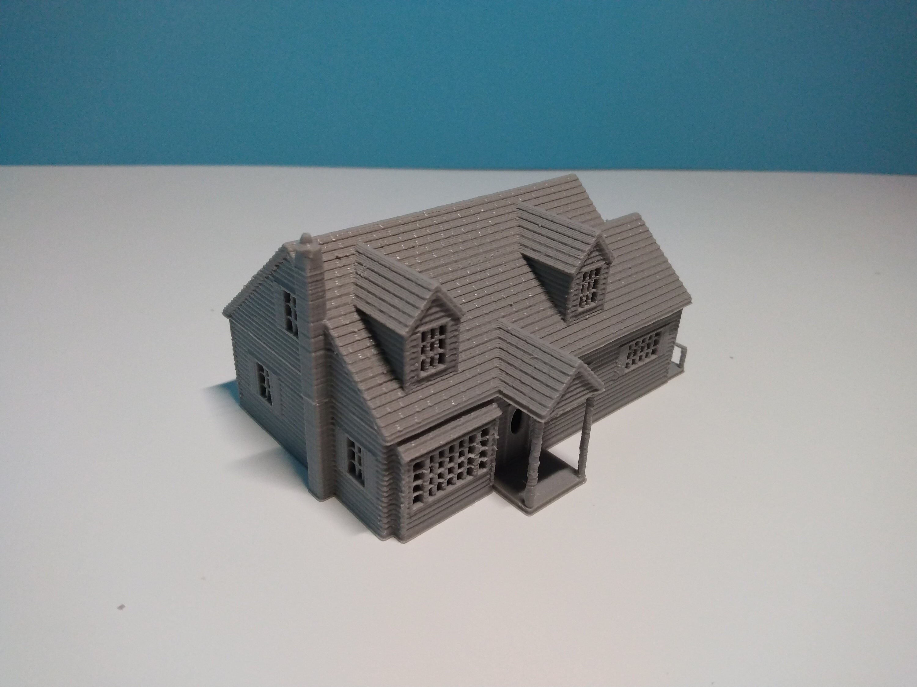 N Scale House 'the Centerpoint' STL Files for 3D Printing Model Train ...