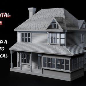 Archivos STL de la Casa "Syracuse I" a escala N: Diorama de tren a escala para impresión 3D (archivo digital) imagen 1