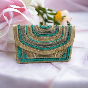 Beaded Clutch Bag, Crossbody Bag, Evening ClutchBag, Wedding Clutch, Boho Clutch, Boho Handbag, Gift for Her