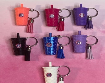 Hearts Starbucks keychains