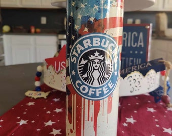 Stainless Steel 20oz tumblers American Flag Starbucks
