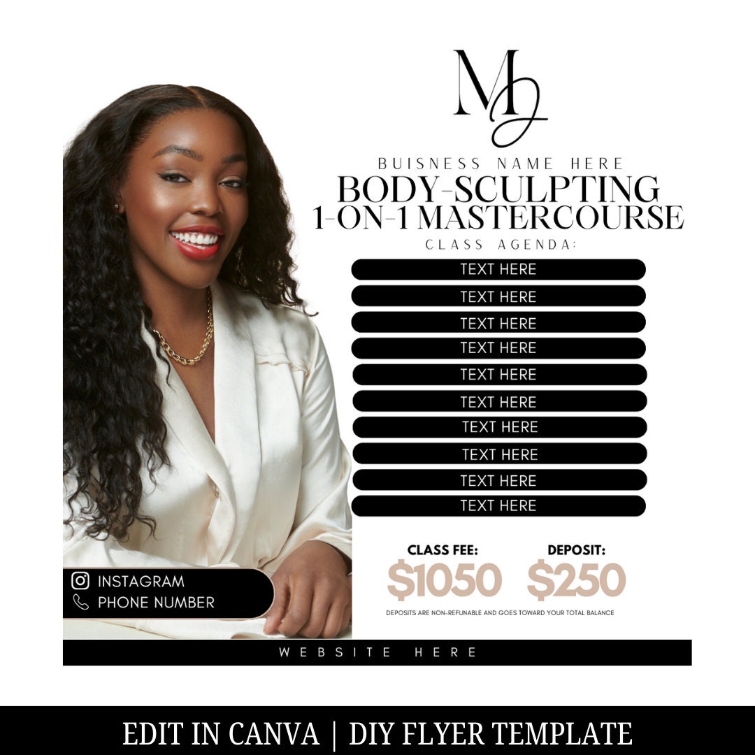DIY Editable Masterclass Template, Canva Template, Instagram Post ...