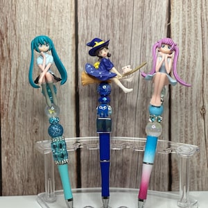 Sailor Moon Beaded Pen: Handmade Rhinestone Witch Pen