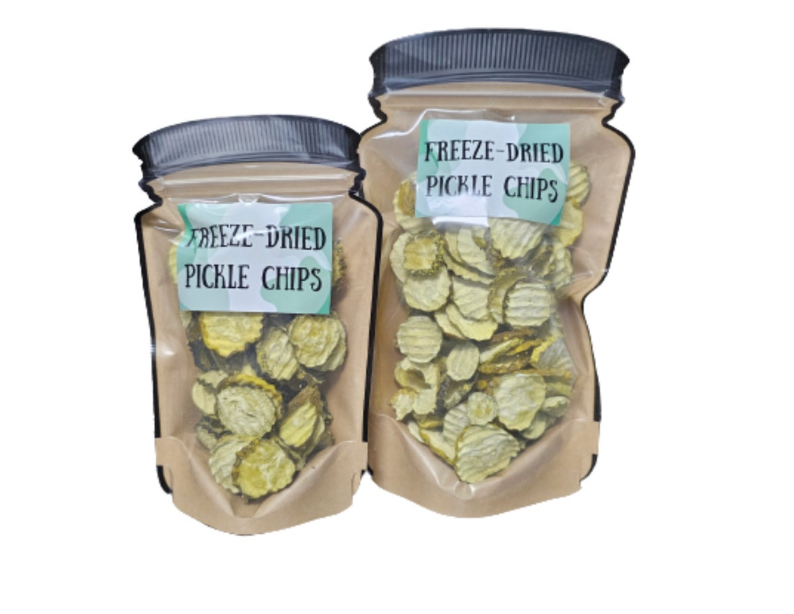 Freeze Dried Pickles Freeze Dried Dill Pickle Chips Etsy
