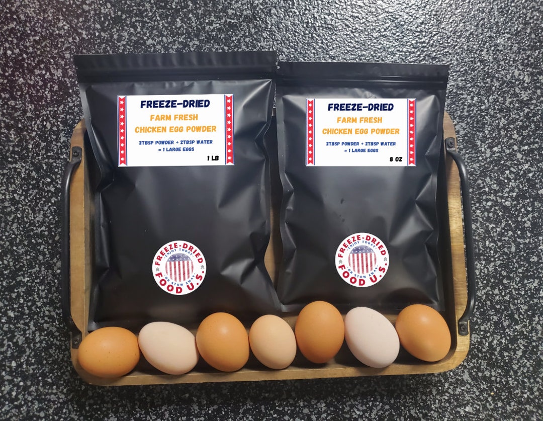 Freeze Dried Eggs, Whole Raw Egg Powder, Farm Fresh Chicken Eggs, Freeze Dried Food, Freeze